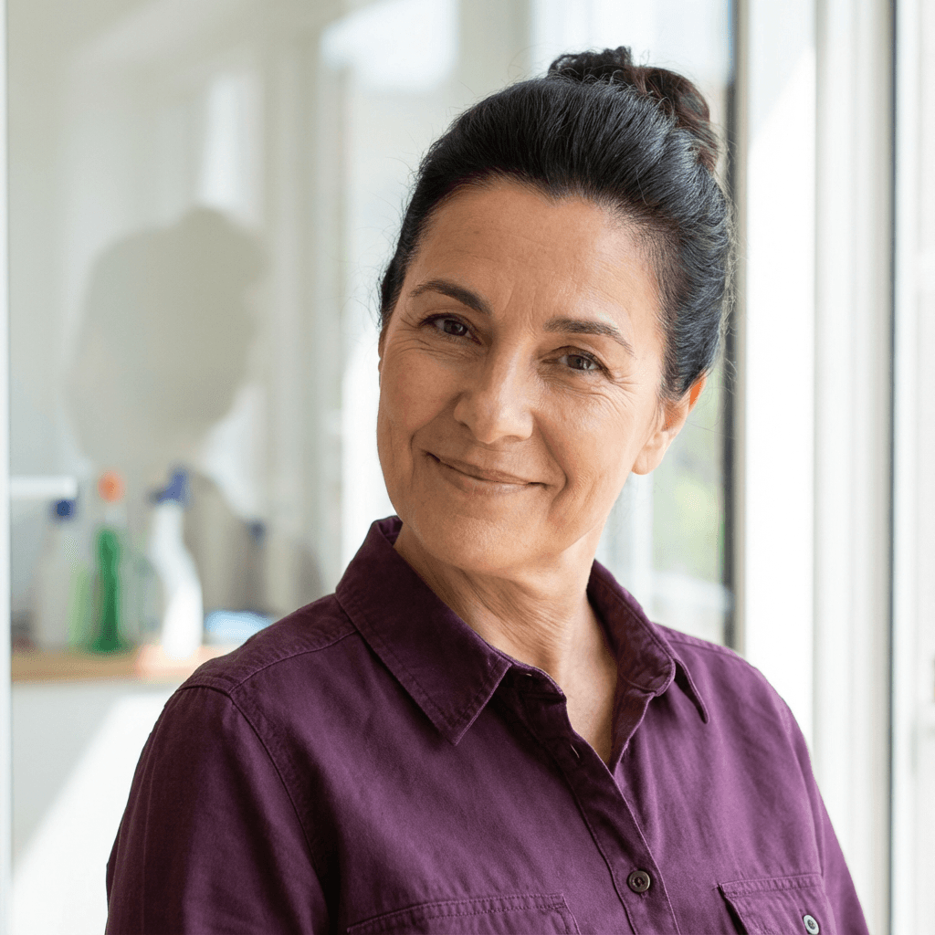 Fatima Al-Rashid, female practice manager in her late 30s, professional healthcare appearance